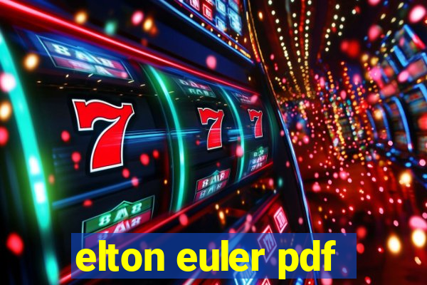 elton euler pdf